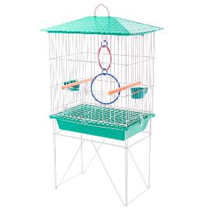 VIVEIRO CALOPSITA SIMPLES CHAPEU VERDE