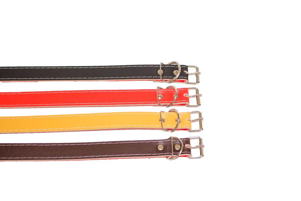 COLEIRA DE COURO FORRADA N.10 - UN