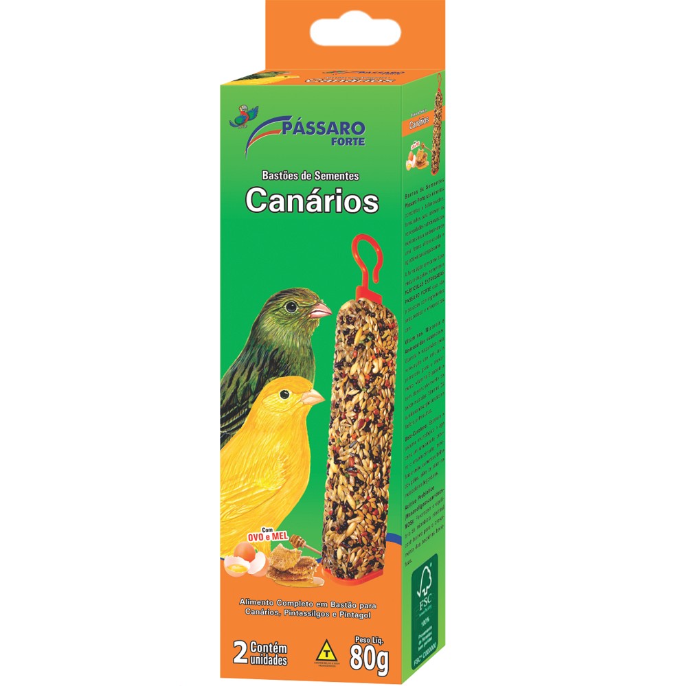 BASTAO DE SEMENTES - 80 GR CANARIOS