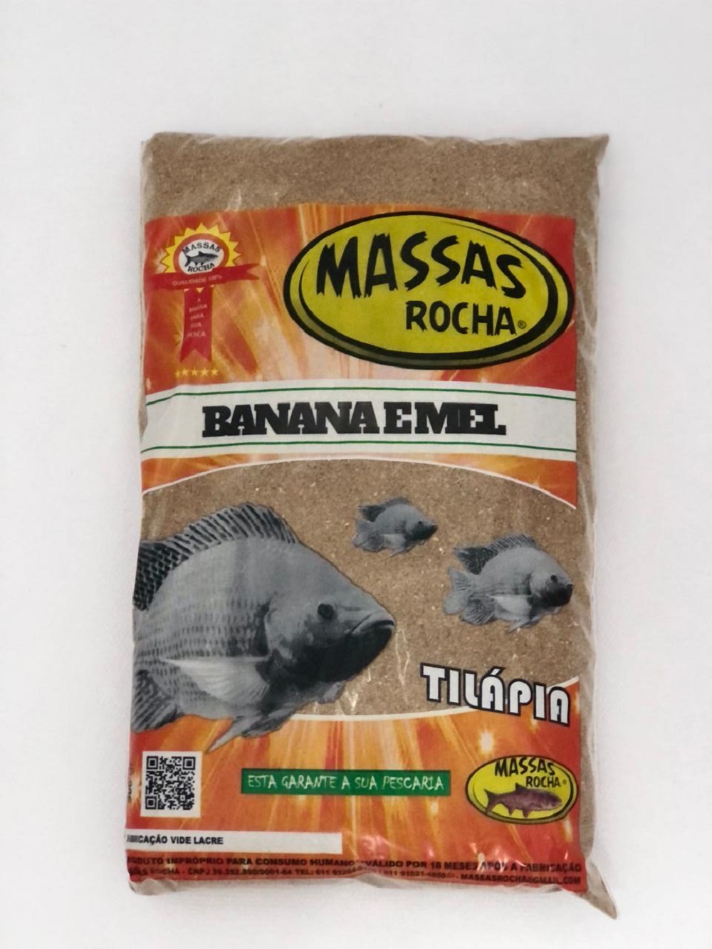 MASSA PARA TILÁPIA - BANANA E MEL 500 GR