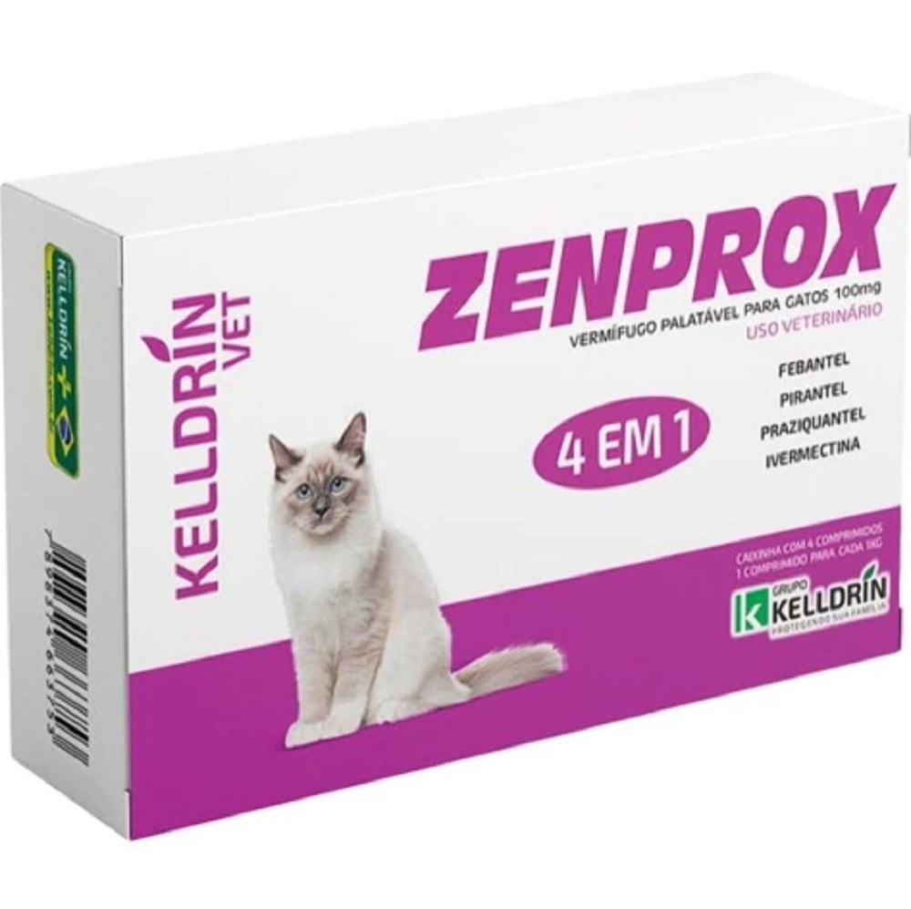 ZENPROX VERMIFUGO GATO 4 X 100MG