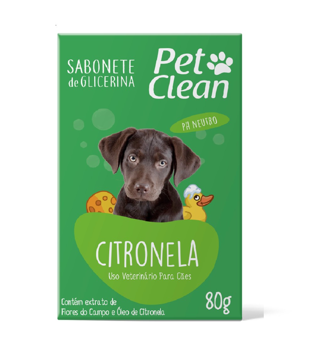 SABONETE CITRONELA PET CLEAN 80G