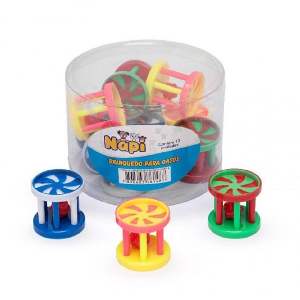 POTE CILINDRO COM GUIZO 12 PECAS