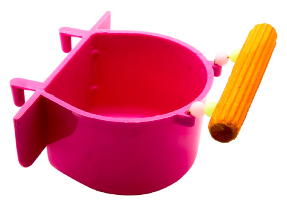 COMEDOURO DECORADO GANCHO/POLEIRO 110ML