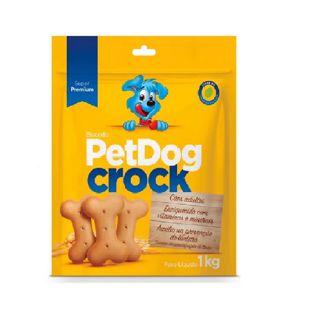 BISCOITO PET DOG CROCK 1KG