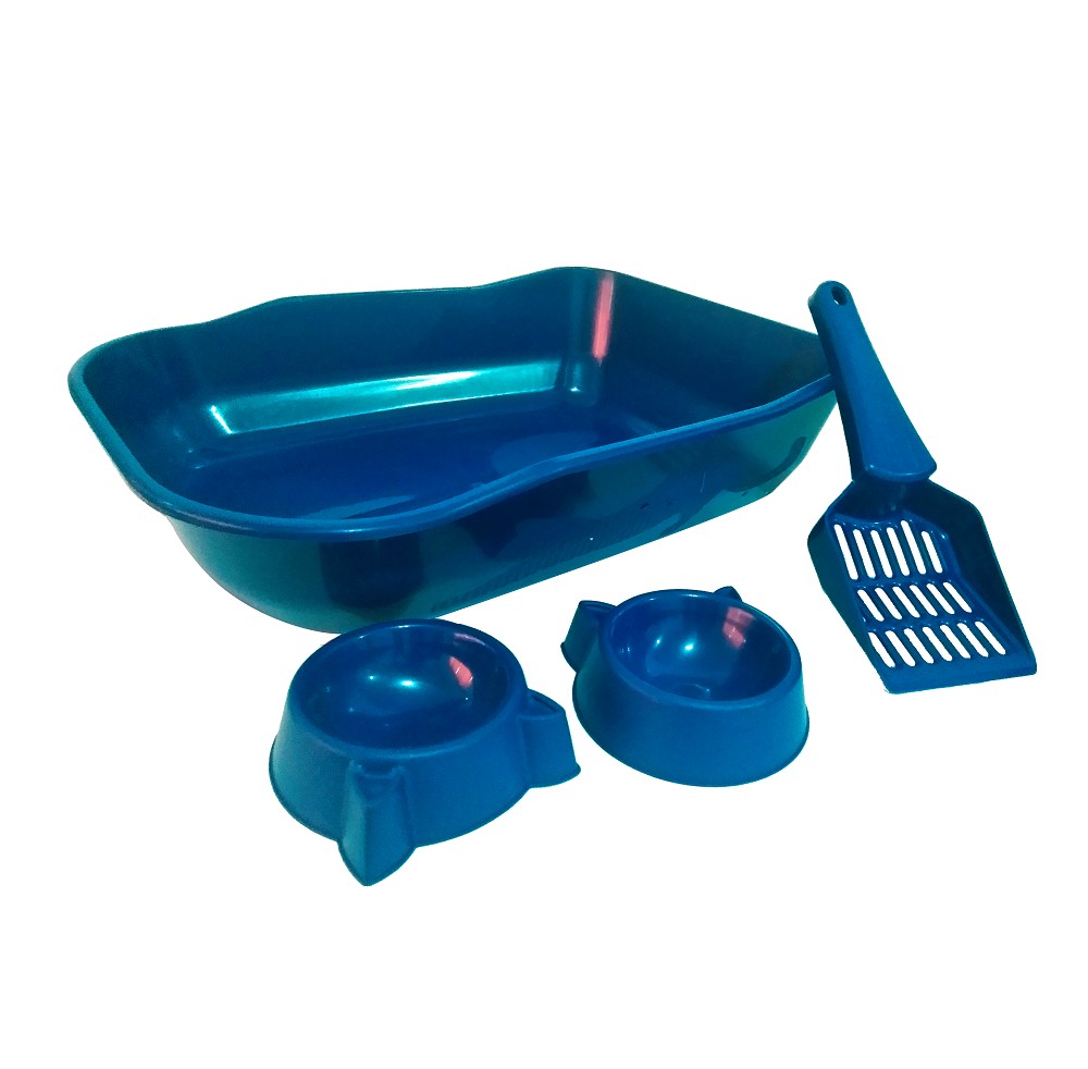 KIT BANDEJA HIGI. SINGLE AZUL DURAPETS