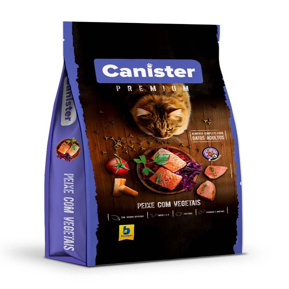 CANISTER GATO PEIXE COM VEGETAIS 10,1KG