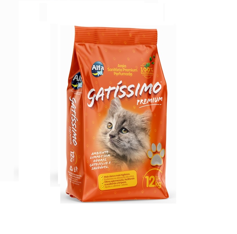 AREIA SANITARIA GATISSIMO 12KG