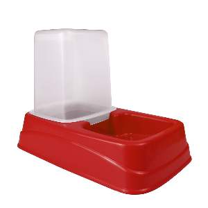 COMEDOURO DUPLA FUNCAO BRINQ 1,5L - VERM