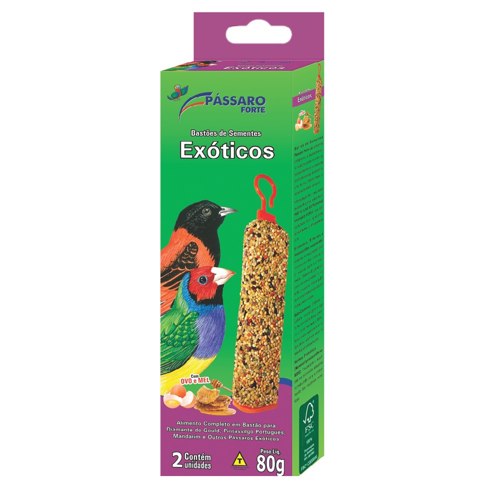 BASTAO DE SEMENTES - 80 GR EXOTICOS