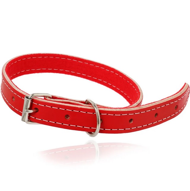 COLEIRA DE COURO FORRADA N.4 - UN