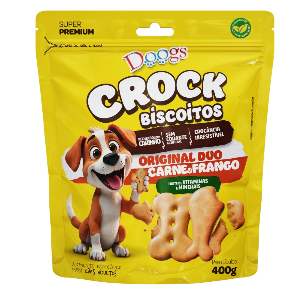 BISCOITO DOOGS CROCK ORI CAR E FRAN 400G