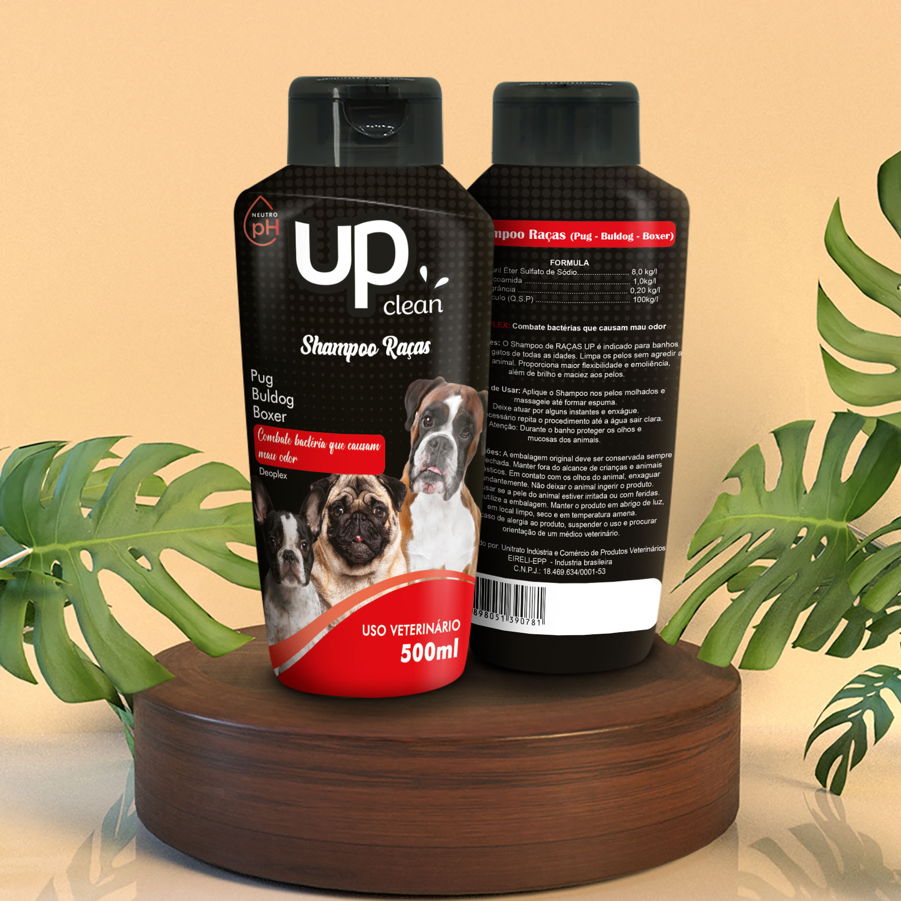 SHAMPOO UPCLEAN PUG/BULDOG/BOXTER 500ML