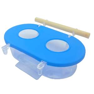 COMEDOURO M 2 FUROS GANCHO POLEIRO 230ML