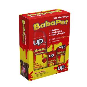 KIT CHICLETE DE MORANGO BABAPET C 3 UN