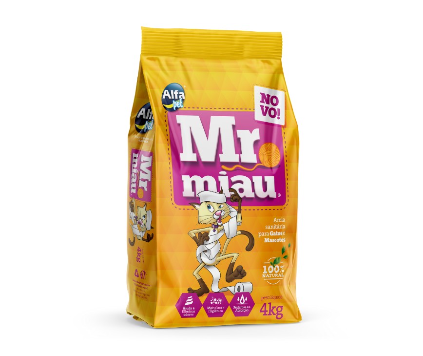 AREIA SANITÁRIA MR MIAU 5X4KG