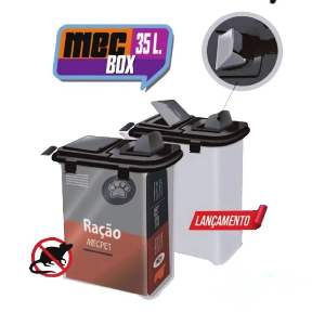 MEC BOX 35L TRANSPARENTE/TAMPA PRETA