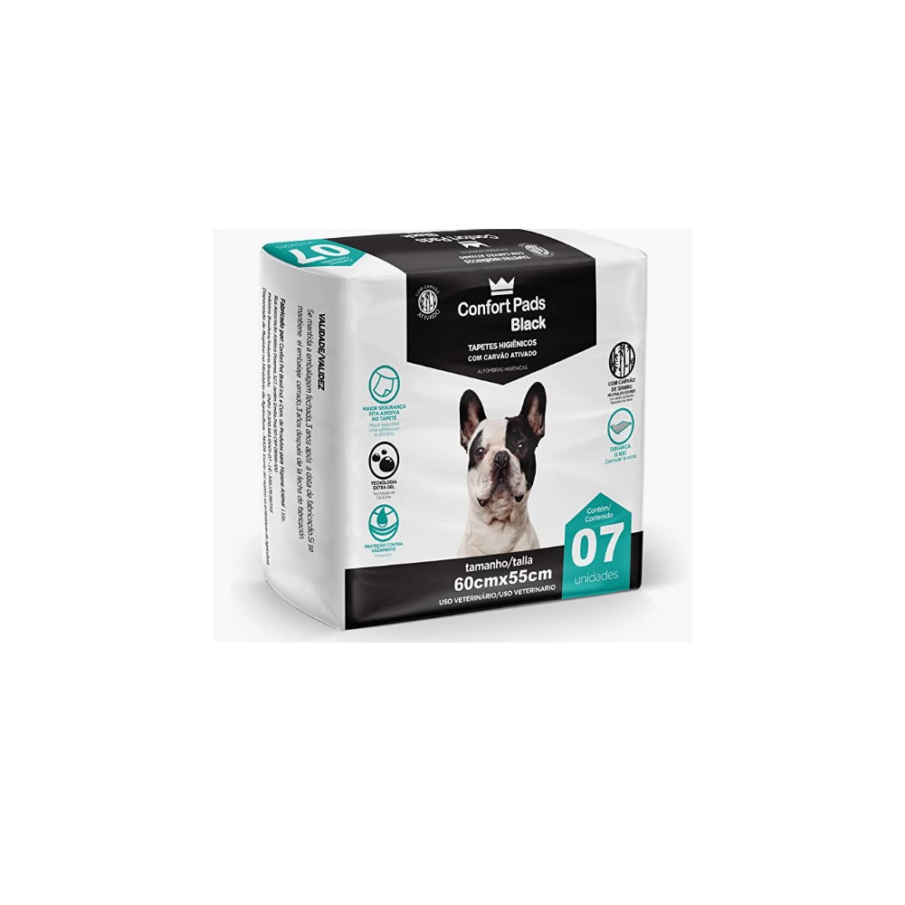 TAPETE HIG CONFORT BLACK 55X60 - 07UN