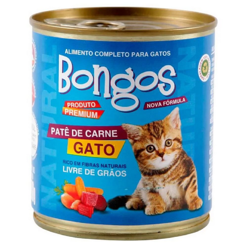 PATE BONGOS GATO CARNE 280G