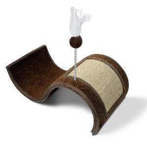 ARRANHADOR P GATOS WAVE 50X29X16 MARROM