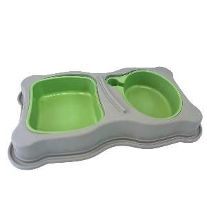 COMEDOURO DUAL DOG VERDE