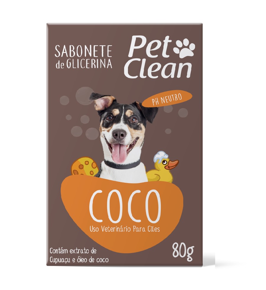 SABONETE COCO PET CLEAN 80G