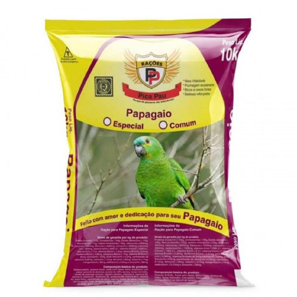 MISTURA PARA PAPAGAIO 10KG