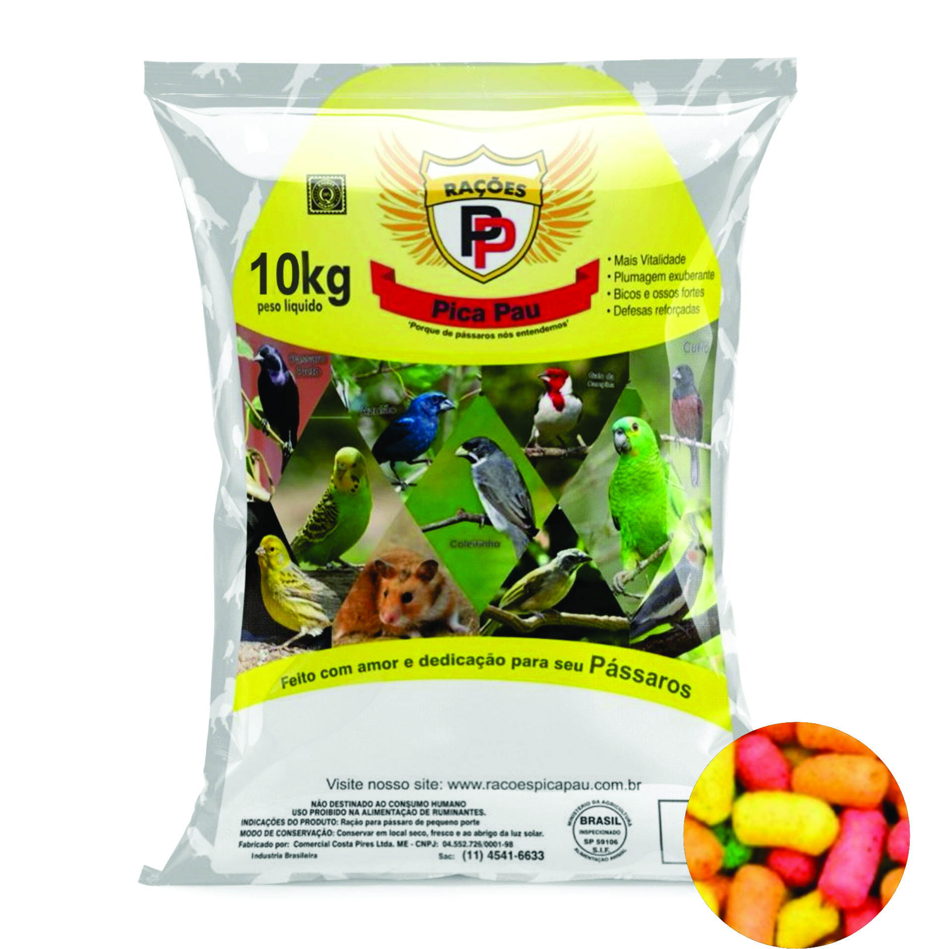 MISTURA PAPAGAIO 500GR