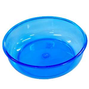 BANHEIRA PLASTICA REDONDA G AZUL 250ML