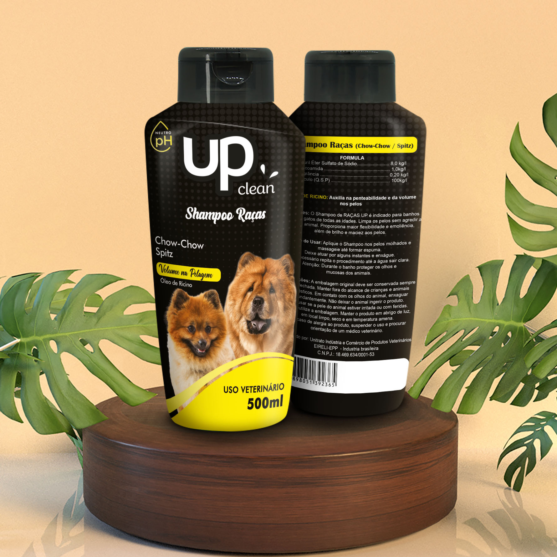 SHAMPOO UPCLEAN CHOWCHOW/SPITZ 500ML