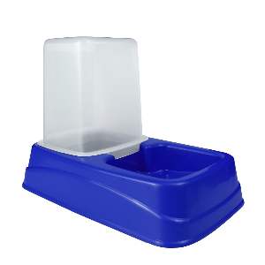 COMEDOURO DUPLA FUNCAO BRINQ 1,5L - AZUL